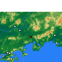 Nearby Forecast Locations - Huidong/GUD - Map