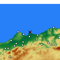 Nearby Forecast Locations - Bordj-El-Bahri - Map