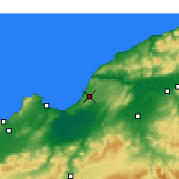 Nearby Forecast Locations - Mostaganem - Map
