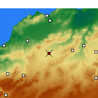 Nearby Forecast Locations - Sidi Bel Abbès - Map
