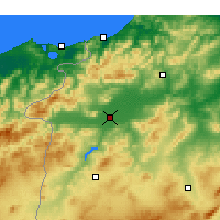 Nearby Forecast Locations - Jendouba - Map