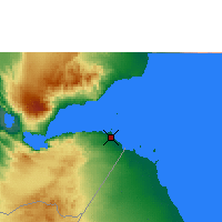 Nearby Forecast Locations - Djibouti - Map