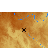 Nearby Forecast Locations - Bouar - Map
