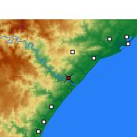Nearby Forecast Locations - Mandeni - Map