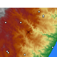 Nearby Forecast Locations - Ixopo - Map