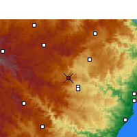 Nearby Forecast Locations - Cedara - Map