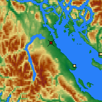 Nearby Forecast Locations - Campbell River - Map