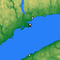 Nearby Forecast Locations - Pointe-Lebel - Map
