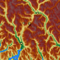 Nearby Forecast Locations - Blackcomb Base Sliding - Map
