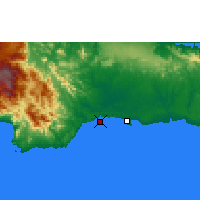 Nearby Forecast Locations - Santo Domingo - Map