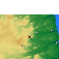 Nearby Forecast Locations - Areia - Map