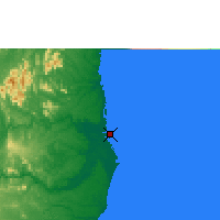Nearby Forecast Locations - Canavieiras - Map