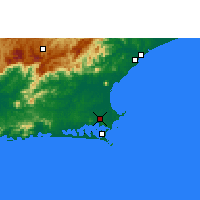 Nearby Forecast Locations - São Pedro da Aldeia - Map