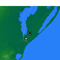 Nearby Forecast Locations - Santa Vitória do Palmar - Map