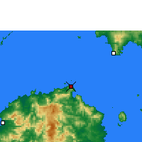 Nearby Forecast Locations - Vaileka - Map