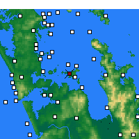 Nearby Forecast Locations - Waiheke Island - Map