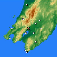 Nearby Forecast Locations - Featherston - Map