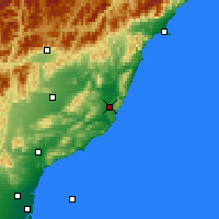 Nearby Forecast Locations - Cheviot - Map