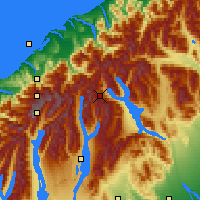 Nearby Forecast Locations - Fox Glacier - Map
