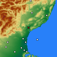Nearby Forecast Locations - Waipara - Map