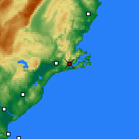 Nearby Forecast Locations - Dunedin - Map