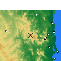 Nearby Forecast Locations - Jimna Forestry - Map