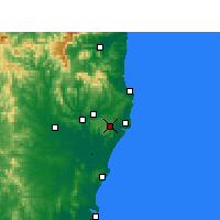Nearby Forecast Locations - Alstonville - Map