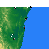 Nearby Forecast Locations - Yamba - Map
