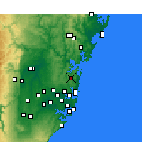 Nearby Forecast Locations - Terrey Hills - Map