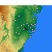 Nearby Forecast Locations - Bankstown - Map