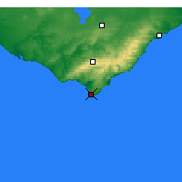 Nearby Forecast Locations - Cape Otway - Map