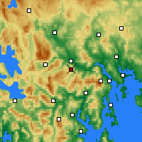 Nearby Forecast Locations - Moogara - Map