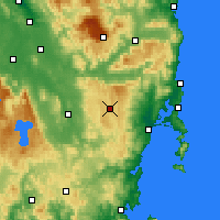 Nearby Forecast Locations - Lake Leake - Map