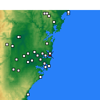 Nearby Forecast Locations - Port Jackson - Map