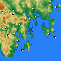 Nearby Forecast Locations - Bull Bay - Map