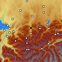 Nearby Forecast Locations - Allgäu Alps - Map