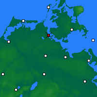 Nearby Forecast Locations - Stralsund - Map