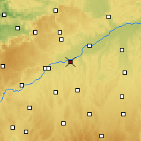 Nearby Forecast Locations - Günzburg - Map