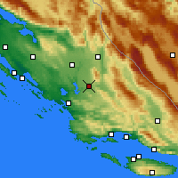 Nearby Forecast Locations - Drniš - Map