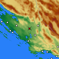 Nearby Forecast Locations - Kistanje - Map