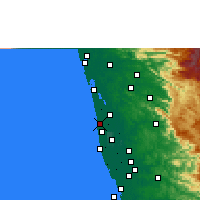 Nearby Forecast Locations - Cherthala - Map