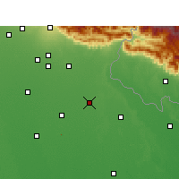 Nearby Forecast Locations - Pilibhit - Map