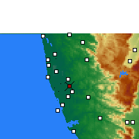 Nearby Forecast Locations - Thiruvalla - Map