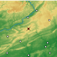 Nearby Forecast Locations - Hazleton - Map