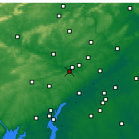 Nearby Forecast Locations - King of Prussia - Map