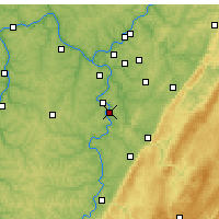 Nearby Forecast Locations - Monessen - Map