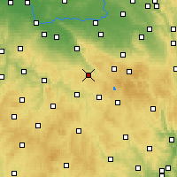Nearby Forecast Locations - Chotěboř - Map