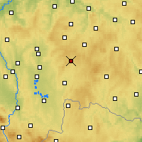 Nearby Forecast Locations - Kamenice nad Lipou - Map