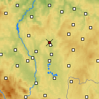 Nearby Forecast Locations - Sezimovo Ústí - Map