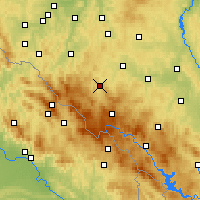 Nearby Forecast Locations - Sušice - Map